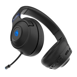 SADES gaming headset Whisper, wireless & wired, multiplatform, BT, μαύρο