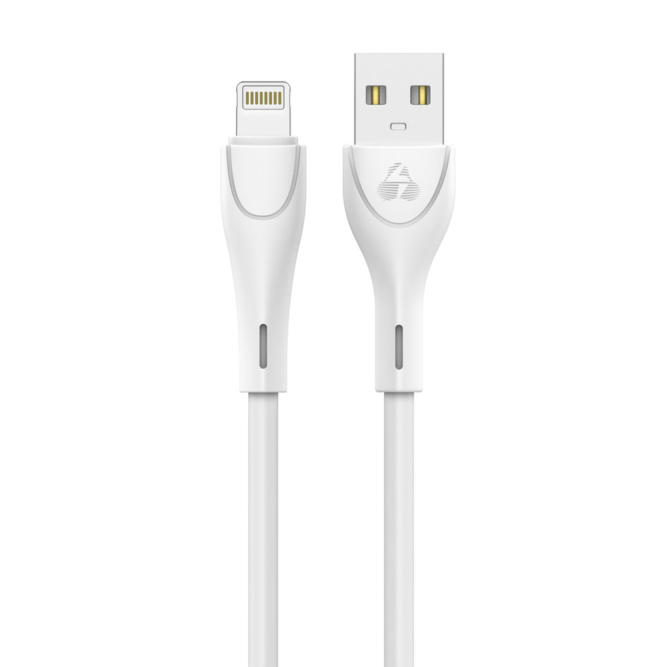 POWERTECH καλώδιο USB σε Lightning eco round PTR-0104, 15W 3A, 1m, λευκό