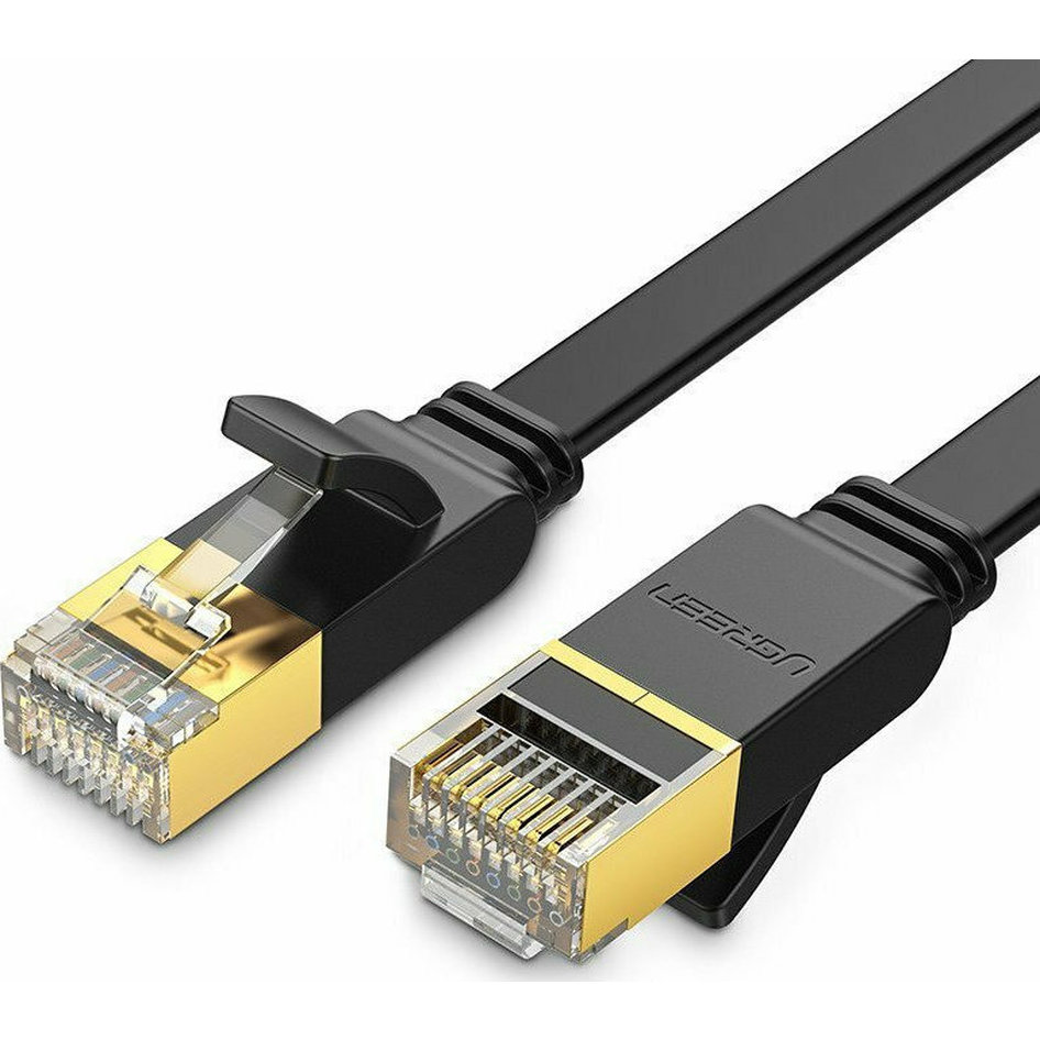 UGREEN 11276 NW106 Flat U/FTP (STP) Cat.7 Καλώδιο Ethernet 1,5m Μαύρο