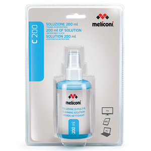 MELICONI C-200 200ml SOLUTION + MICROFIBER CLOTH