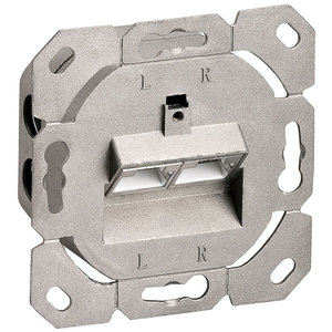 68721 CAT 6a WALL PLATE FLUSH MOUNTING WHITE