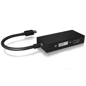 ICY BOX IB-AC1032 ADAPTER MINI DP TO HDMI/ DVI-D/VGA /60234