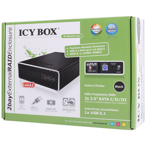 ICY BOX IB-RD2253-U31 EXTERNAL RAID SYSTEM FOR 2x2,5