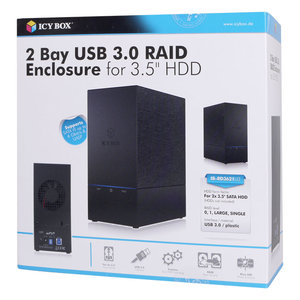 ICY BOX IB-RD3621U3 EXT. RAID ENCLOSURE FOR 2 x 3.5