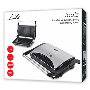 LIFE JOOLZ SANDWICH TOASTER WITH GRILL PLATES, 700W