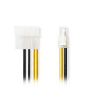 NEDIS CCGP74340VA015 Internal Power Cable, P4 Male - Molex Male, 0.15m