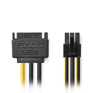 NEDIS CCGP74200VA015 Internal Power Cable, SATA 15-pin Male - PCI Express Female