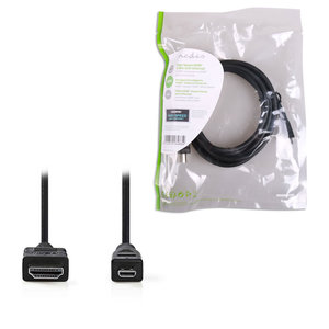 NEDIS CVGP34700BK20 High Speed HDMI Cable with Ethernet, 2m, Black