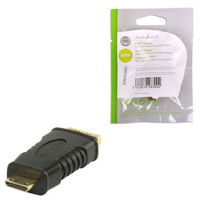 NEDIS CVGP34906BK HDMI Adapter, HDMI Mini Connector - HDMI Female, Black