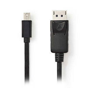 NEDIS CCGP37400BK10 Mini DisplayPort Male - DisplayPort Male, 1m, Black