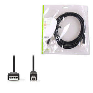 NEDIS CCGP60100BK50 USB 2.0 Cable A Male-B Male,5.0 m Black