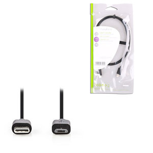 NEDIS CCGP60750BK10 USB 2.0 Cable Type-C Male-Micro B Male 1.0m Black