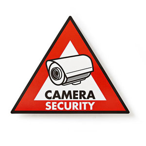 NEDIS STCKWC105 Warning Sticker Camera Security symbol Set of 5 pieces