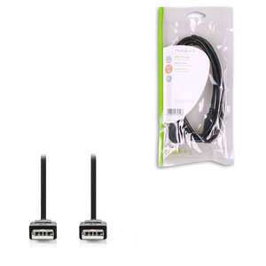 NEDIS CCGP60000BK20 USB 2.0 Cable  A Male-A Male 2.0m Black