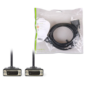 NEDIS CCGP32050BK20 DVI CableDVI-I 24+5-pin Male - DVI-I 24+5-pin Male 2.0m Blac