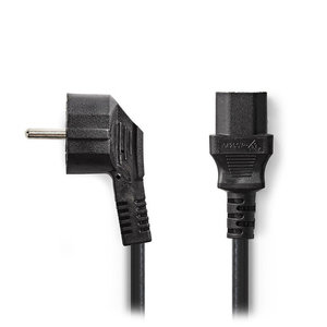 NEDIS CEGP10000BK50 Power Cable Schuko Male Angled-IEC-320-C13 5.0m Black