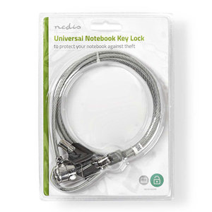 NEDIS NBLKK1002ME Notebook Lock Key 1.8m Silver