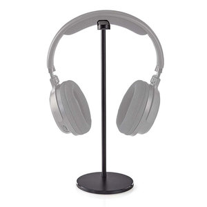 NEDIS HPST200BK Headphones Stand Aluminium Design 98 x 276mm Black