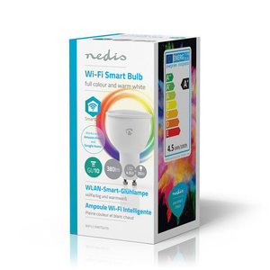 NEDIS WIFILC10WTGU10 WiFi Smart LED Bulb Full Colour and Warm White GU10