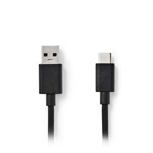 NEDIS CCGP61600BK10 USB 3.0 Cable Type-C Male - A Male 1.0m Black