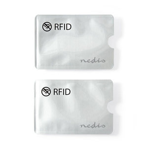 NEDIS PRIVRF10AL Protective RFID Sleeve 3 Cards capacity Alluminium Alloy