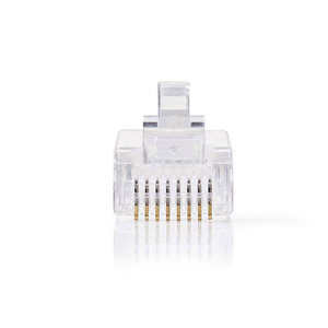 NEDIS CCGP89300TP Network Connector RJ45 Male-For Solid Cat 5 UTP Cables 10 piec