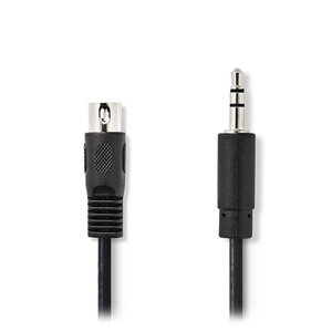 NEDIS CAGP20100BK20 DIN Audio Cable DIN 5-pin Male - 3.5 mm Male 2.0 m Black