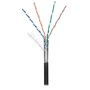 NEDIS CCBGOFTP5BK100 CAT5e F/UTP Network Cable Solid - 100m Black