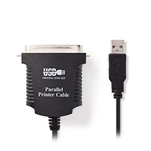 NEDIS CCGP60880BK20 USB Printer Cable USB A Male - Centronics 36-pin Male 2.0m B