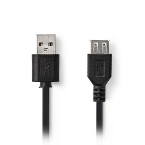 NEDIS CCGT60010BK10 USB 2.0 Cable A Male - USB A Female 1.0m Black