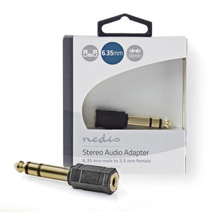 NEDIA CABW23930AT Stereo Audio Adapter 6.35 mm Male - 3.5 mm Female