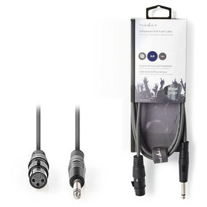 NEDIS COTH15120GY15 Unbalanced XLR Audio Cable XLR 3-pin Female - 6.35 mm Male 1