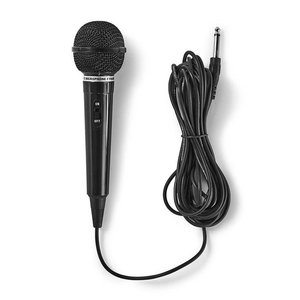 NEDIS MPWD01BK Wired Microphone -75 dB +/-3dB Sensitivity 80 Hz - 12 kHz 5.0m