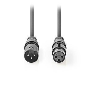 NEDIS COTH15010GY30 Balanced XLR Audio Cable XLR 3-Pin Male - XLR 3-Pin Female 3