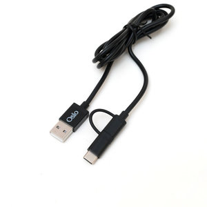 Osio OTU-495B Καλώδιο USB σε micro USB & USB TYPE C με αντάπτορα – 1 m