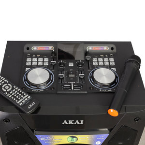 Akai DJ-S5H Bluetooth karaoke party speaker με μίκτη, διπλό Bluetooth, FM, LED, 2 USB, 2 SD, 2 Aux-In και ασύρματο μικρόφωνο – 400W