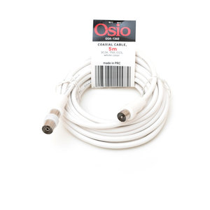 Osio OSK-1340 Ομοαξονικό καλώδιο κεραίας γωνιακό αρσενικό σε θηλυκό 5 m 75 Ω