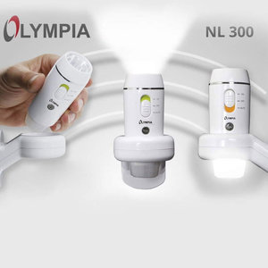 Olympia NL 300 Φως νυκτός ασφαλείας και φακός LED 3 σε 1