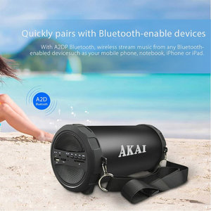 Akai ABTS-11B Φορητό ηχείο Bluetooth με ραδιόφωνο USB, Aux-In και κάρτα SD – 10W
