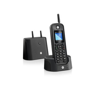 Motorola O201 Black GR (Ελληνικό Μενού) Αδιάβροχο ασύρματο τηλέφωνο με εμβέλεια έως και 1 km