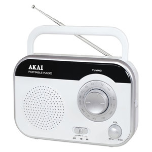 Akai PR003A-410W Φορητό αναλογικό ραδιόφωνο με είσοδο ακουστικών 1 W