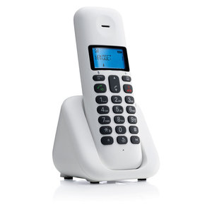 Motorola T301 White (Ελληνικό Μενού) Ασύρματο τηλέφωνο με ανοιχτή ακρόαση