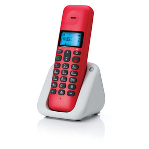 Motorola T301 Cherry (Ελληνικό Μενού) Ασύρματο τηλέφωνο με ανοιχτή ακρόαση