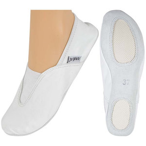 Παπούτσια Ρυθμικής Γυμναστικής Δερμάτινα Λευκά, Νο33