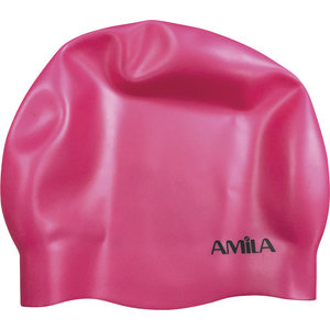 Σκουφάκι Κολύμβησης AMILA Medium Hair Ροζ
