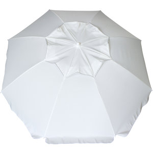 Ομπρέλα Παραλίας 2m 8 Ακτίνες Λευκή