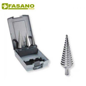 Σετ τρυπάνια κωνικά με διαβάθμιση HSS 3 τεμαχίων 3 - 30mm FG 81HSS/S3 FASANO Tools