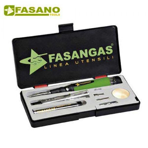 Κολλητήρι αερίου ρυθμιζόμενο σε κασετίνα με εξαρτήματα FG 98/GAS FASANO Tools