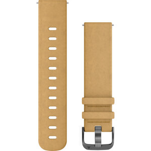 GARMIN Quick Release 20mm Tan Leather Replacement Strap