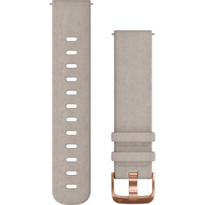 GARMIN Quick Release 20mm Grey Leather Replacement Strap